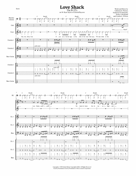 Love Shack (arr. M. Ryan Taylor)