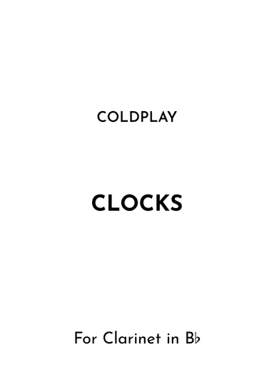 Clocks (arr. Jireh J.)