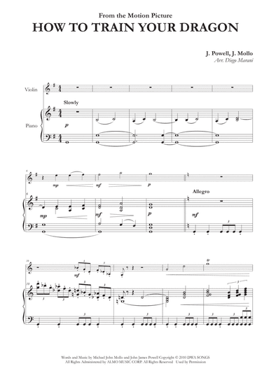 How To Train Your Dragon (arr. Diego Marani)