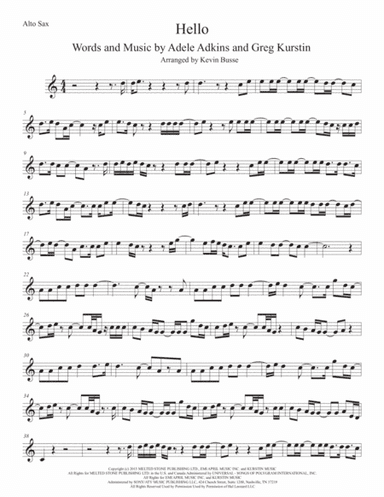Hello (arr. Kevin Busse)