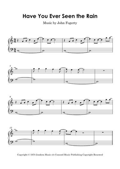 Have You Ever Seen The Rain? (arr. Gabriel Melo)