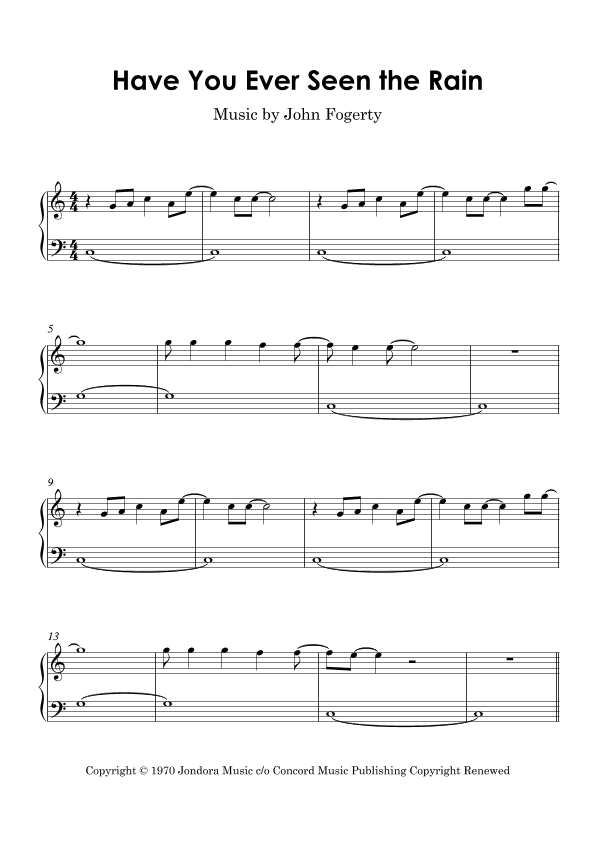 Have You Ever Seen The Rain? (arr. Gabriel Melo)