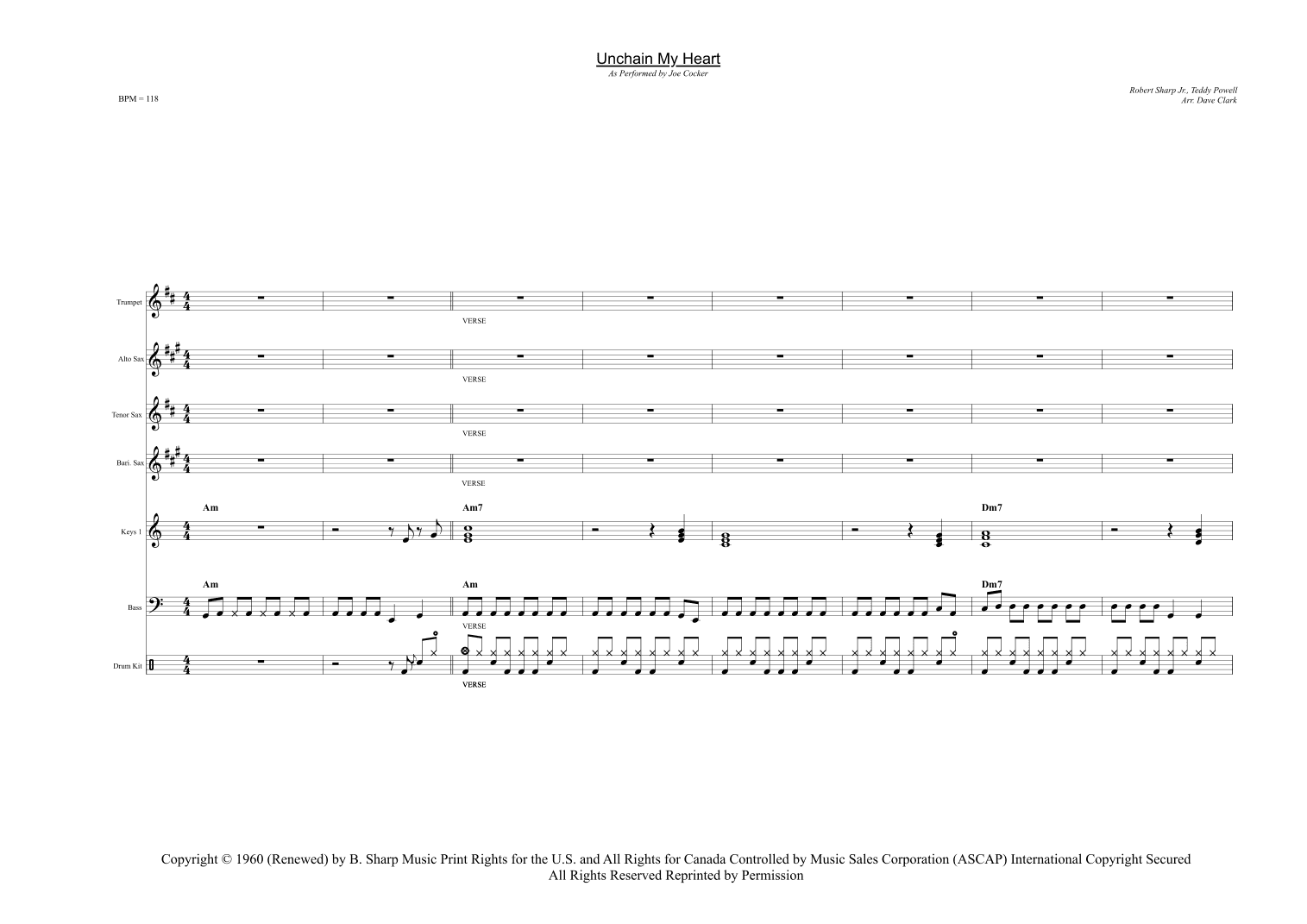 Unchain My Heart (arr. David E. Clark)