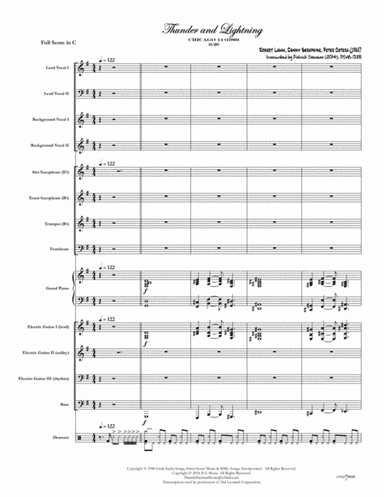 Thunder And Lightning (arr. Patrick Sheehan)
