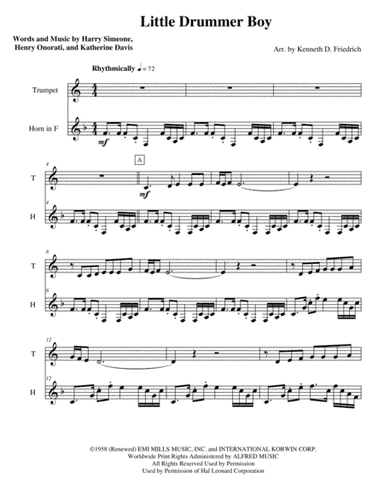 The Little Drummer Boy (arr. Kenneth D. Friedrich)