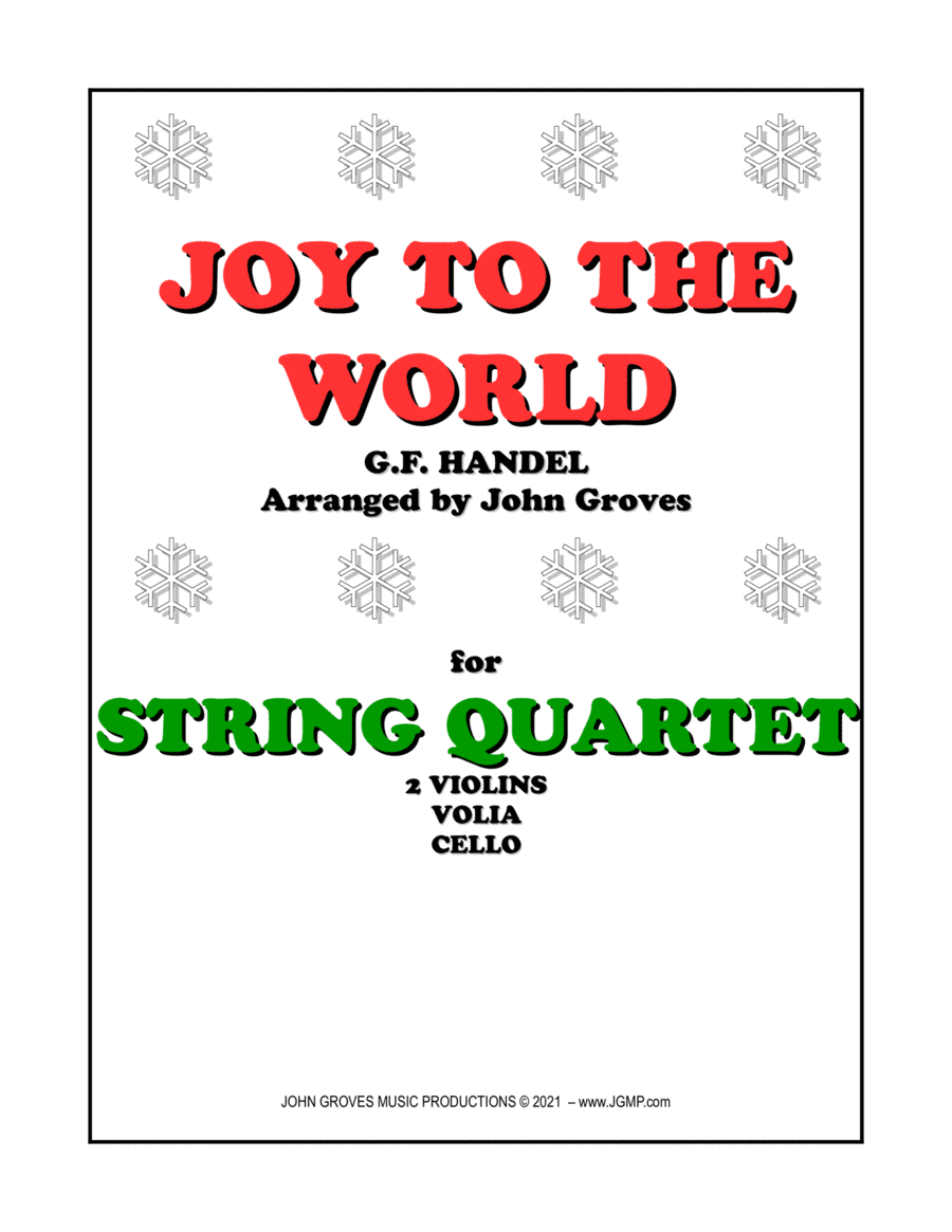 Joy To The World - String Quartet (arr. John Groves)