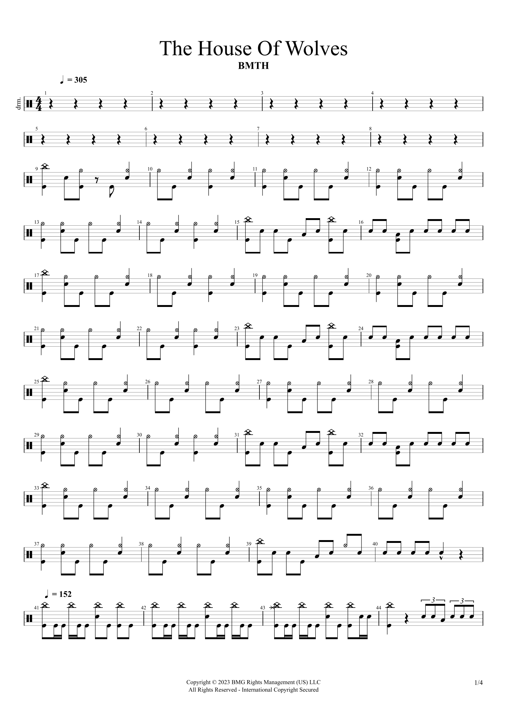 The House Of Wolves (arr. Cyril Mayer)