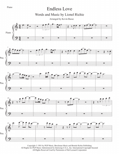 Endless Love (arr. Kevin Busse)