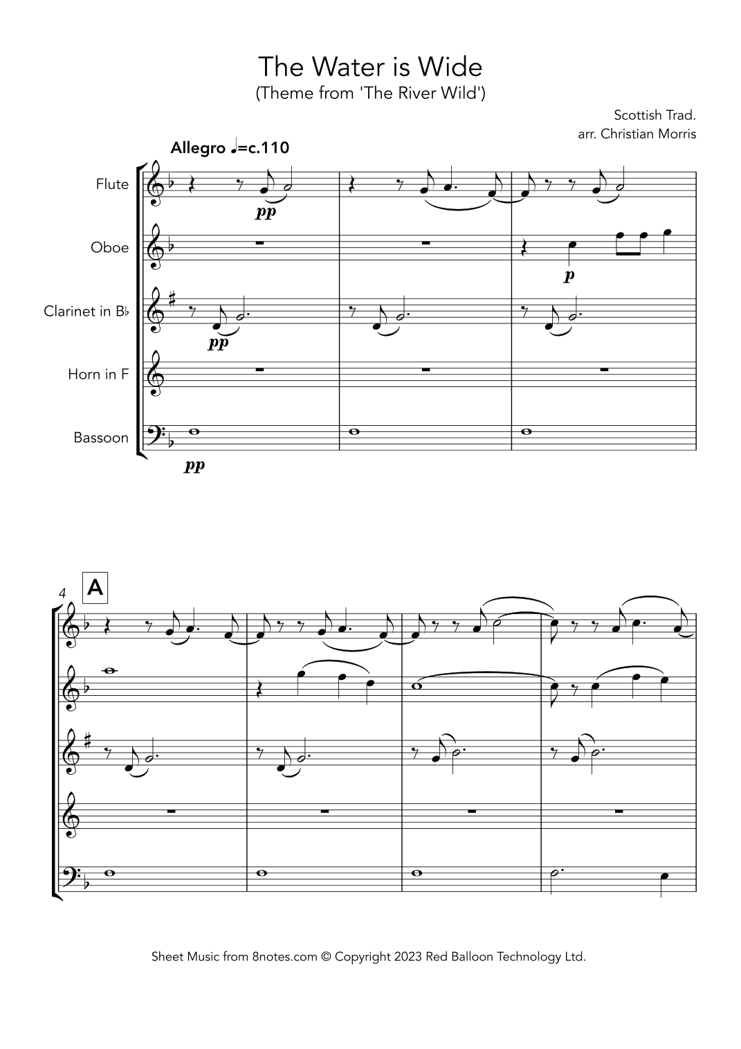 The Water is Wide (arr. Christian Morris)