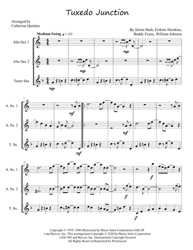 Tuxedo Junction (arr. Catherine Quinlan)