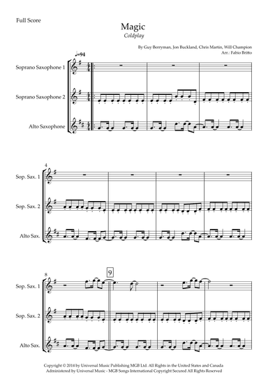 Magic (arr. Fabio Britto)