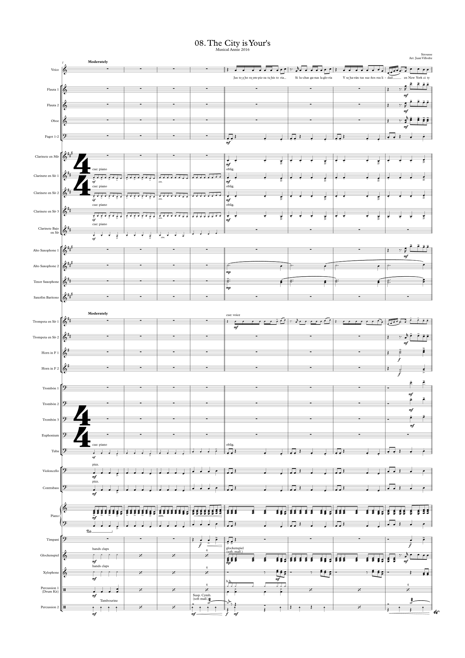 The City's Yours (arr. Juan Villodre)