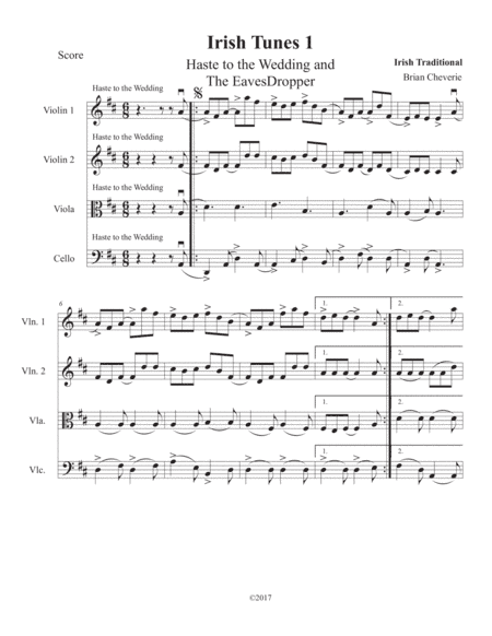 Irish Tunes (arr. Brian Cheverie)