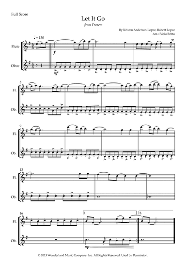 Let It Go (arr. Fabio Britto)