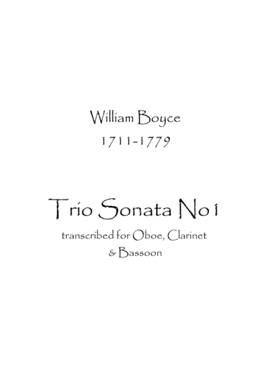 Trio Sonata No1 (arr. Spence Bundy)
