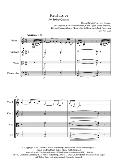 Real Love (arr. Tim Cais)
