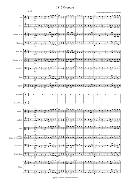 1812 Overture for School Orchestra (arr. D.Burndrett)