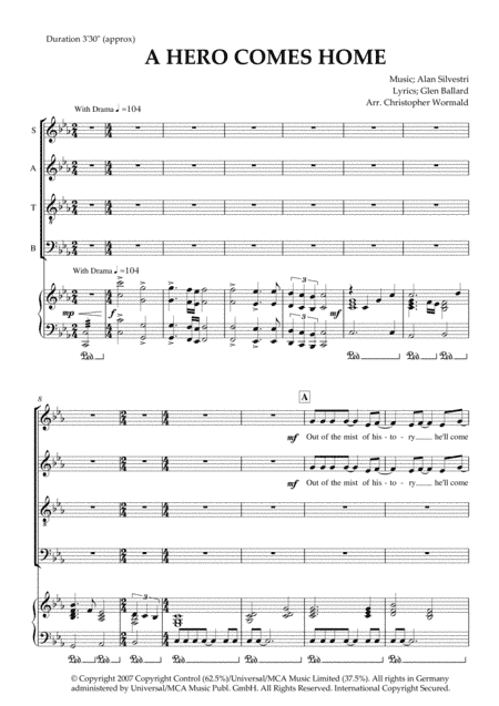 A Hero Comes Home (arr. Christopher Wormald)