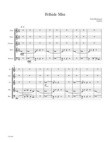 Fellside Mist - Wind Quintet