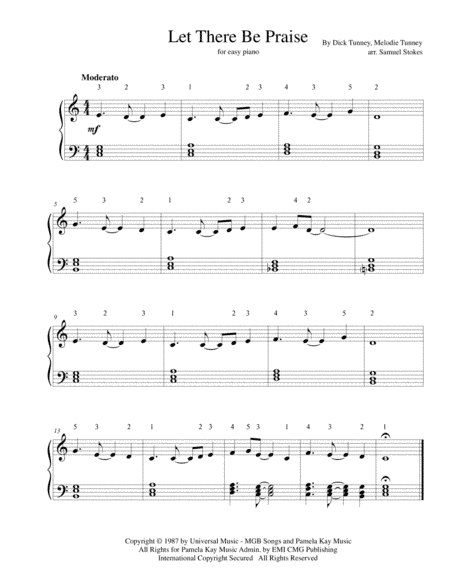 Let There Be Praise (arr. Samuel Stokes)