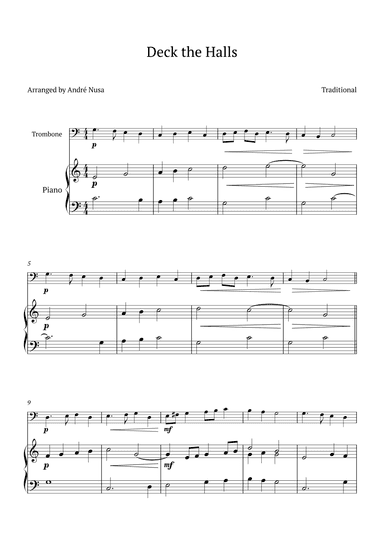 Deck the Halls (arr. André Nusa)