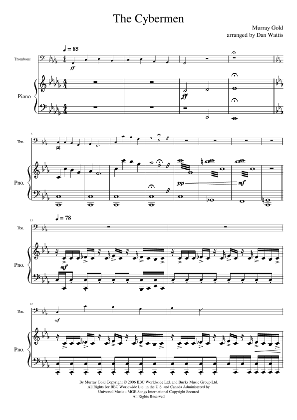 The Cybermen (arr. Dan Wattis)