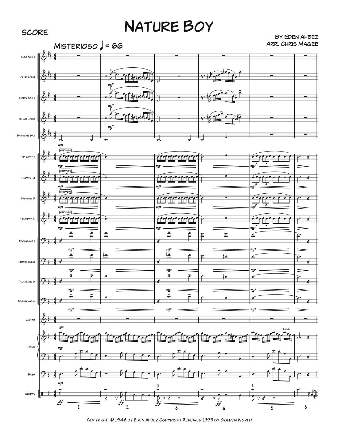 Nature Boy (arr. Chris Magee)