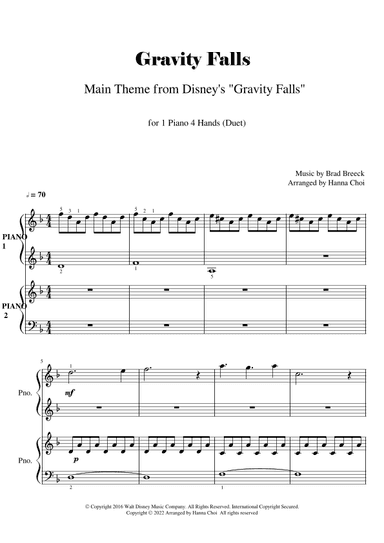 Gravity Falls (main Theme) (arr. Hanna Choi)