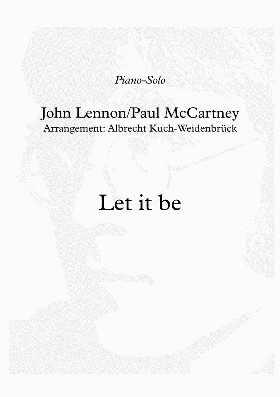 Let It Be (arr. Albrecht Kuch-Weidenbrück)