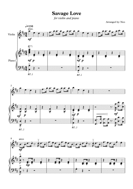 Savage Love (arr. Neo)