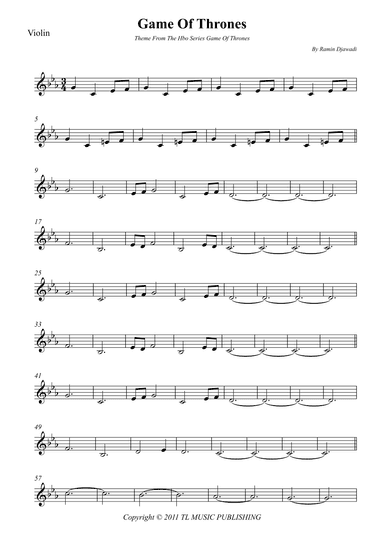 Game Of Thrones (arr. Wesley S. SIlva)
