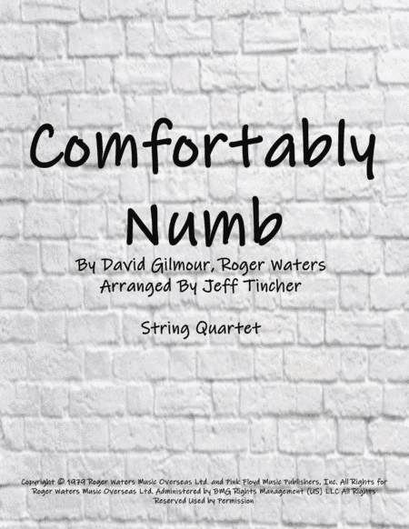 Comfortably Numb (arr. Jeff Tincher)