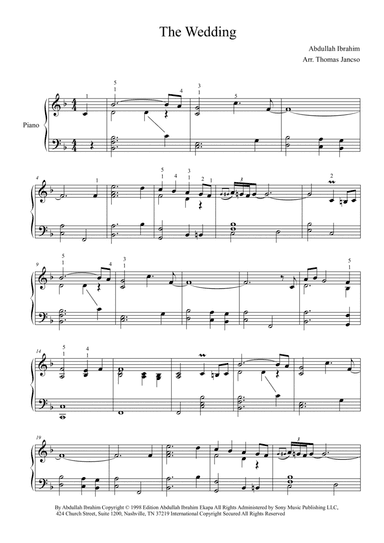 The Wedding (arr. Thomas Jancso)