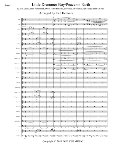 Little Drummer Boy/peace On Earth (arr. Paul Hemmer)