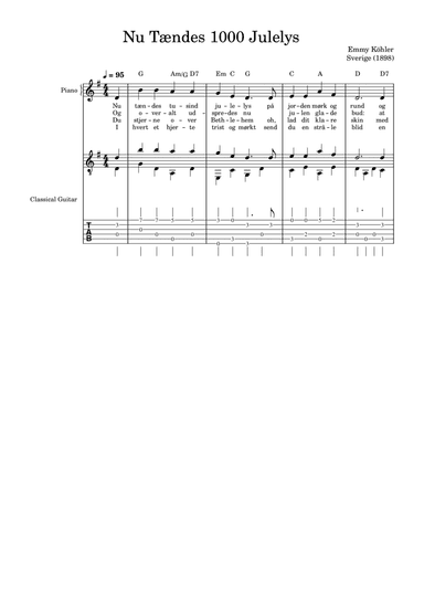Nu Tændes 1000 Julelys (arr. W. Durham)