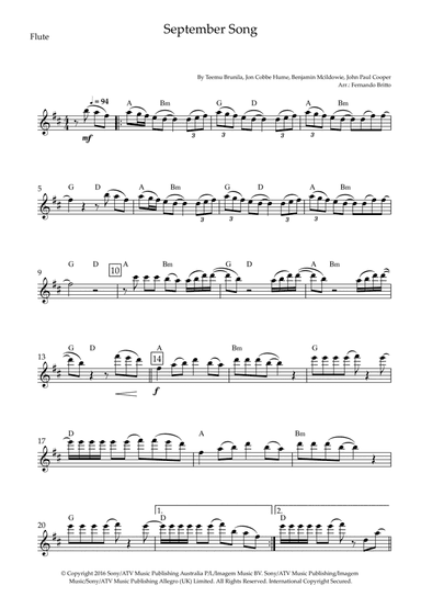 September Song (arr. Fernando Britto)