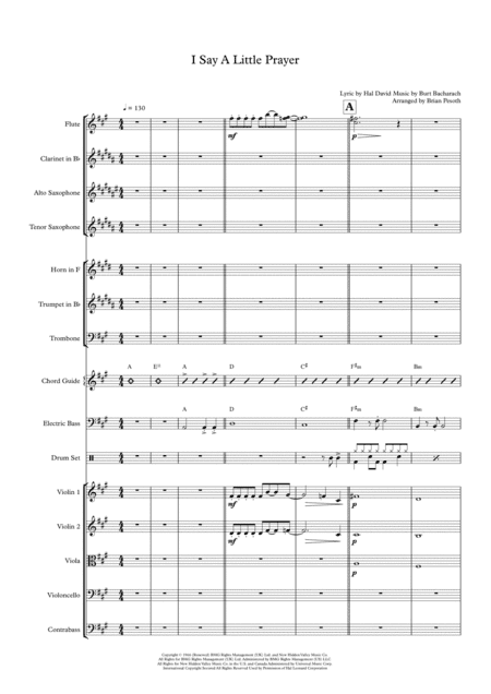 I Say A Little Prayer (arr. Brian Pesoth)