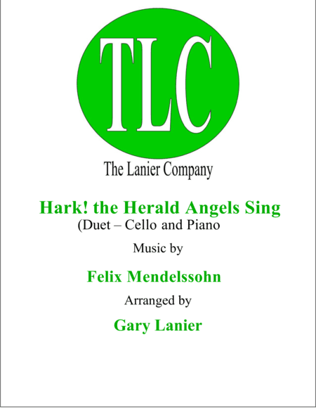 HARK! THE HERALD ANGELS SING (Duet – Cello and Piano/Score and Parts) (arr. Gary Lanier)