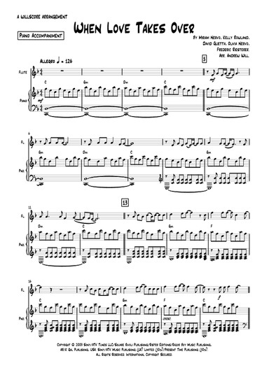 When Love Takes Over (arr. Andrew Will)