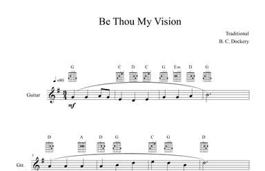 Be Thou My Vision (Guitar Solo) (arr. B. C. Dockery)