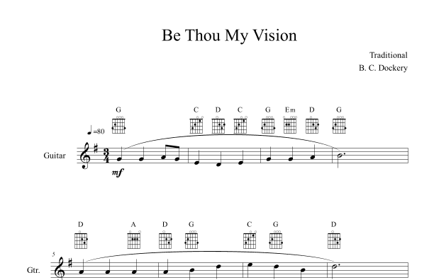 Be Thou My Vision (Guitar Solo) (arr. B. C. Dockery)