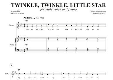 Twinkle Twinkle Little Star (arr. Art.o Artaud)