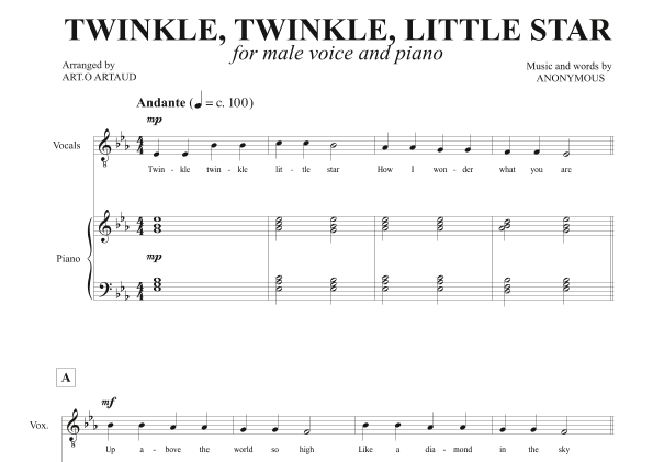 Twinkle Twinkle Little Star (arr. Art.o Artaud)