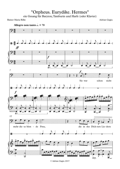 "Orpheus, Eurydike, Hermes", op. 66