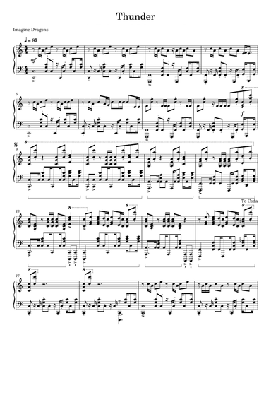 Thunder (arr. Imagine Dragons)