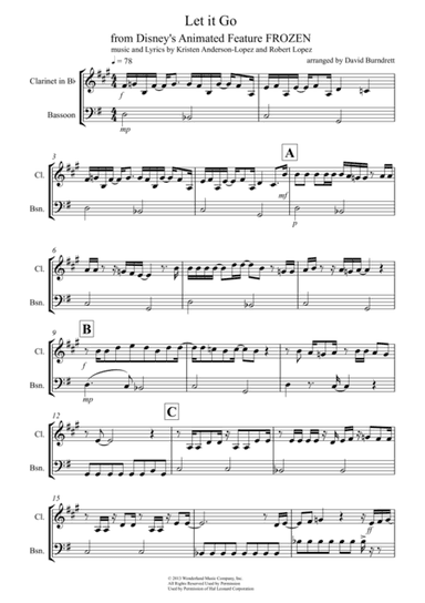 Let It Go (from Frozen) (arr. David Burndrett)