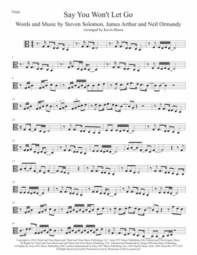 Say You Won't Let Go (arr. Kevin Busse)