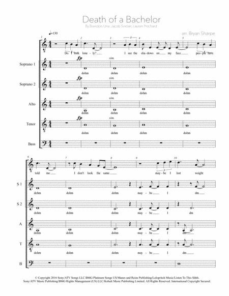 Death Of A Bachelor (arr. Bryan Sharpe)