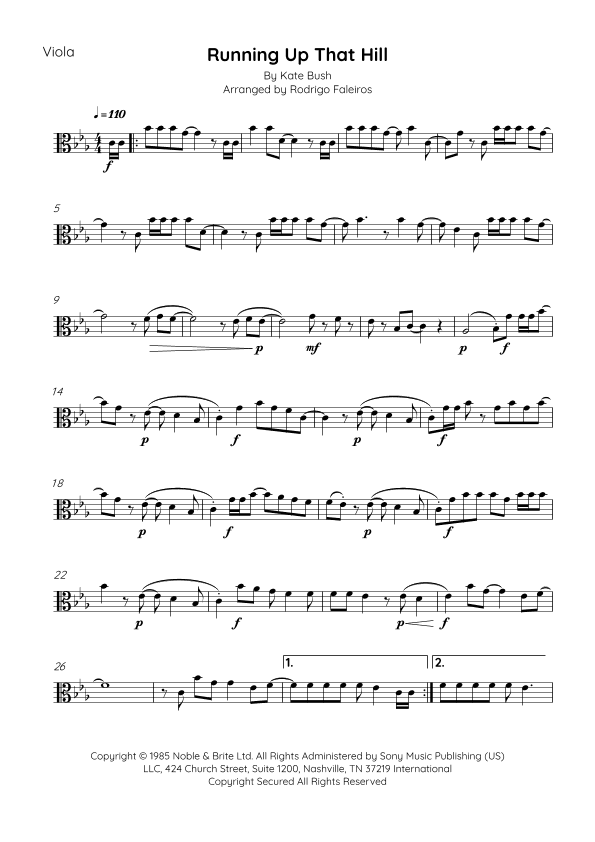 Running Up That Hill (arr. Rodrigo Faleiros)