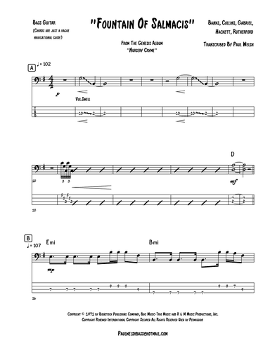 Fountain Of Salmacis (arr. P Welsh)